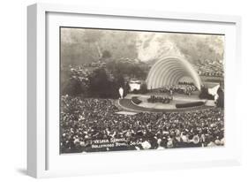 Vesper Service at Hollywood Bowl, Los Angeles, California-null-Framed Art Print