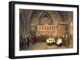 Vespers in the Saint Francis Church in Assisi, 1871-Mikhail Petrovich Botkin-Framed Premium Giclee Print