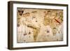 Vespucci's World Map, 1526-Juan Vespucci-Framed Giclee Print