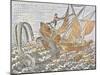 Vessel Being Attacked by Whale. France, Late 16th Century-null-Mounted Giclee Print