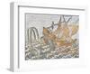 Vessel Being Attacked by Whale. France, Late 16th Century-null-Framed Giclee Print