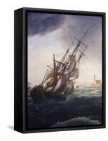 Vessel Entering Port of Cette, 1757-Claude Joseph Vernet-Framed Stretched Canvas