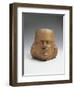 Vessel in the Shape of a Head, Mochica Culture, Terracotta-null-Framed Giclee Print