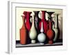 Vessels in Time and Space, Carmine Vermillion-Brian Irving-Framed Giclee Print