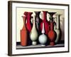 Vessels in Time and Space, Carmine Vermillion-Brian Irving-Framed Giclee Print