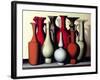 Vessels in Time and Space, Carmine Vermillion-Brian Irving-Framed Giclee Print