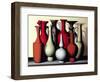 Vessels in Time and Space, Carmine Vermillion-Brian Irving-Framed Giclee Print