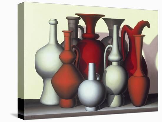 Vessels in Time and Space, Vermillion, Naples-Brian Irving-Stretched Canvas