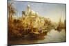 Vessels Moored at the Steps of a Moorish Palace, 1875-James Webb-Mounted Giclee Print