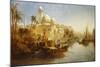 Vessels Moored at the Steps of a Moorish Palace, 1875-James Webb-Mounted Giclee Print