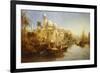 Vessels Moored at the Steps of a Moorish Palace-James Webb-Framed Giclee Print