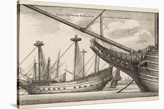 Vessels of the Dutch West India Company-Wenceslaus Hollar-Stretched Canvas