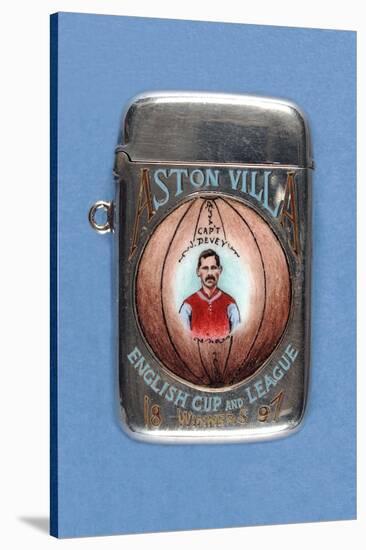 Vesta Case Decorated with 'Aston Villa English Cup and League Winners', 1897-null-Stretched Canvas