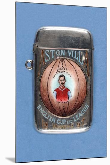 Vesta Case Decorated with 'Aston Villa English Cup and League Winners', 1897-null-Mounted Giclee Print
