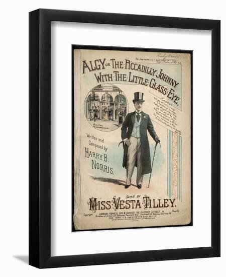 Vesta Tilley, Music Hall Entertainer-null-Framed Art Print