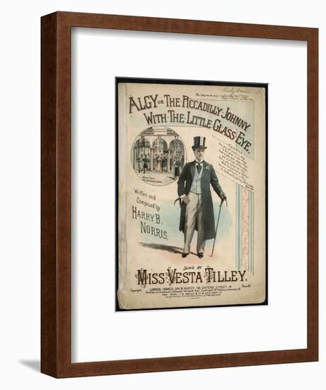 Vesta Tilley, Music Hall Entertainer-null-Framed Art Print