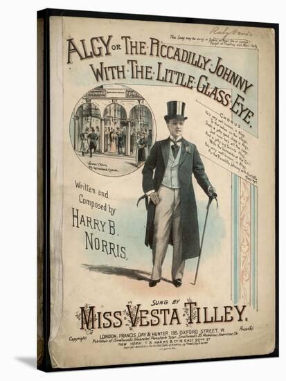 Vesta Tilley, Music Hall Entertainer-null-Stretched Canvas