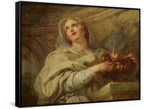 Vestal Virgin, C.1730-Francois Lemoyne-Framed Stretched Canvas