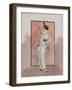 Veste longue, jupe longue, velours blanc blaireau-Madeleine Vionnet-Framed Giclee Print