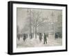 Vesterbro Passage, Copenhagen, in Winter-Paul Fischer-Framed Giclee Print