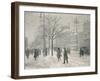 Vesterbro Passage, Copenhagen, in Winter-Paul Fischer-Framed Giclee Print