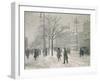 Vesterbro Passage, Copenhagen, in Winter-Paul Fischer-Framed Giclee Print