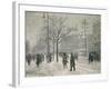 Vesterbro Passage in Copenhagen in Winter, 1919-Paul Fischer-Framed Giclee Print