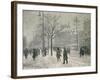 Vesterbro Passage in Copenhagen in Winter, 1919-Paul Fischer-Framed Giclee Print