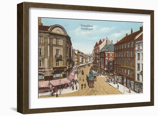 Vesterbro Street, Copenhagen, Denmark-null-Framed Art Print