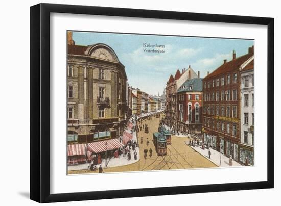 Vesterbro Street, Copenhagen, Denmark-null-Framed Art Print