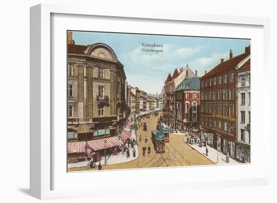 Vesterbro Street, Copenhagen, Denmark-null-Framed Art Print