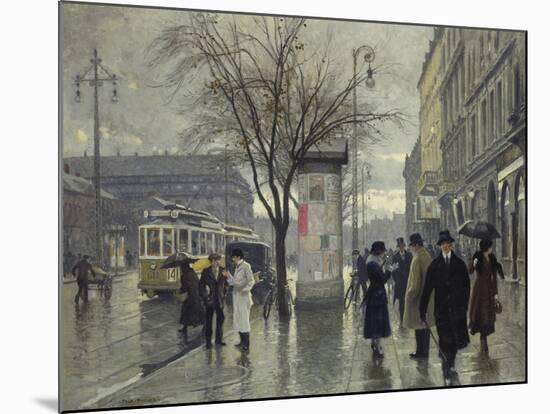 Vesterbrogade, Copenhagen-Paul Fischer-Mounted Giclee Print