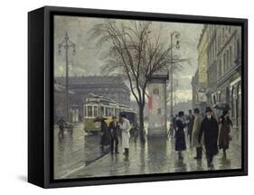 Vesterbrogade, Copenhagen-Paul Fischer-Framed Stretched Canvas