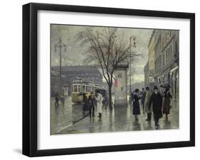 Vesterbrogade, Copenhagen-Paul Fischer-Framed Giclee Print