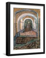 Vestibule of Asylum, 1889-Vincent van Gogh-Framed Giclee Print