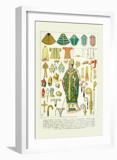 Vestments and Headwear-null-Framed Art Print