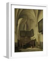 Vestry of the Church of St Stephen in Nijmegen-Johannes Bosboom-Framed Art Print
