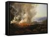 Vesuv Volcanic Eruption, 1826-Johan Christian Clausen Dahl-Framed Stretched Canvas