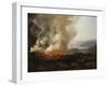 Vesuv Volcanic Eruption, 1826-Johan Christian Clausen Dahl-Framed Premium Giclee Print