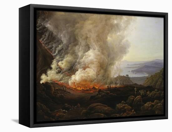Vesuv Volcanic Eruption, 1826-Johan Christian Clausen Dahl-Framed Stretched Canvas