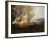 Vesuv Volcanic Eruption, 1826-Johan Christian Clausen Dahl-Framed Giclee Print