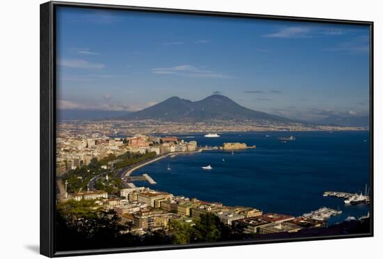 Vesuvius And Naples-Charles Bowman-Framed Photographic Print