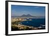 Vesuvius And Naples-Charles Bowman-Framed Photographic Print