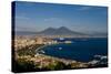 Vesuvius And Naples-Charles Bowman-Stretched Canvas
