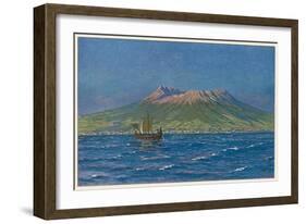 Vesuvius Circa 78-W Kranz-Framed Art Print