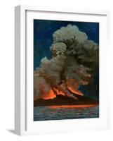 Vesuvius - Erupt 1872-W Kranz-Framed Art Print