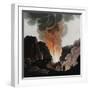 Vesuvius Erupting, Italy, C1815-null-Framed Giclee Print