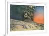 Vesuvius Erupting, Naples, Italy-null-Framed Premium Giclee Print