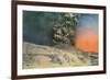 Vesuvius Erupting, Naples, Italy-null-Framed Premium Giclee Print