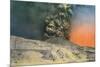 Vesuvius Erupting, Naples, Italy-null-Mounted Premium Giclee Print